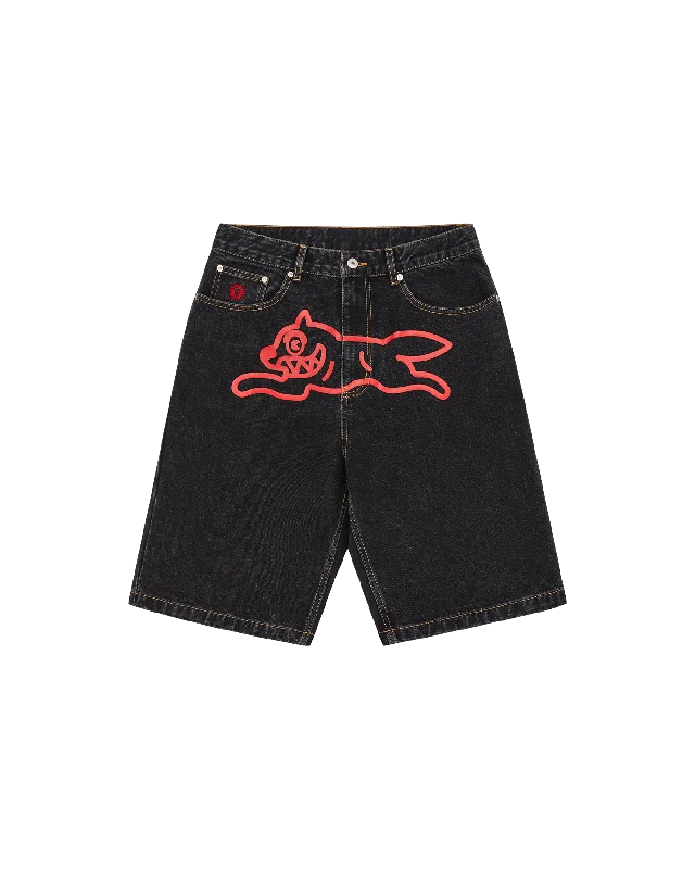 Casual Men's JeansRunning Dog Denim Shorts
