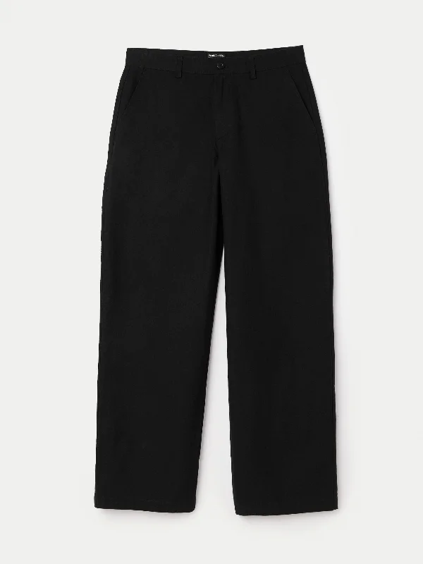 The Theo Baggy Ripstop Pant in Washed Black