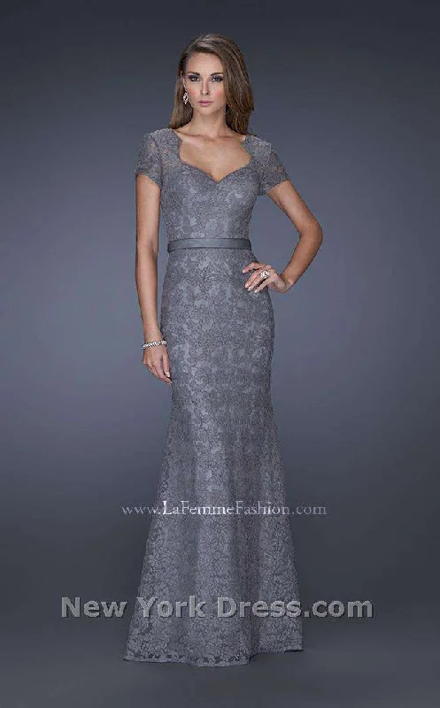 Solid Color DressLa Femme 20464CL Dress